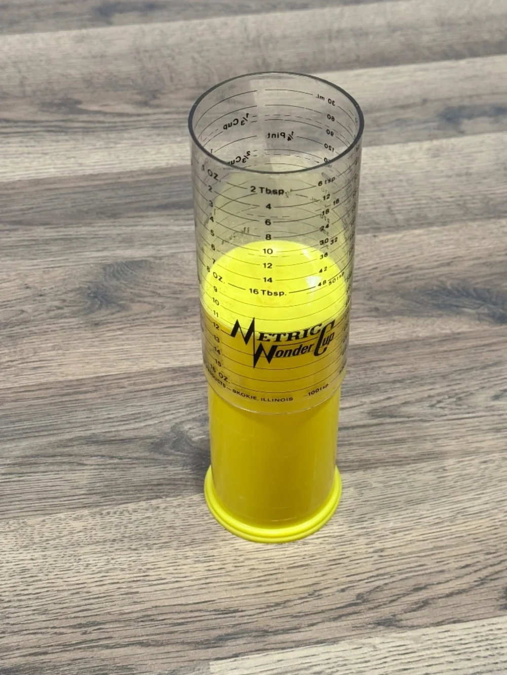 VTG Metric Wonder Cup 2 Cup 16oz 1Pt Measuring Cup Milmour Wet/Dry Measure USA